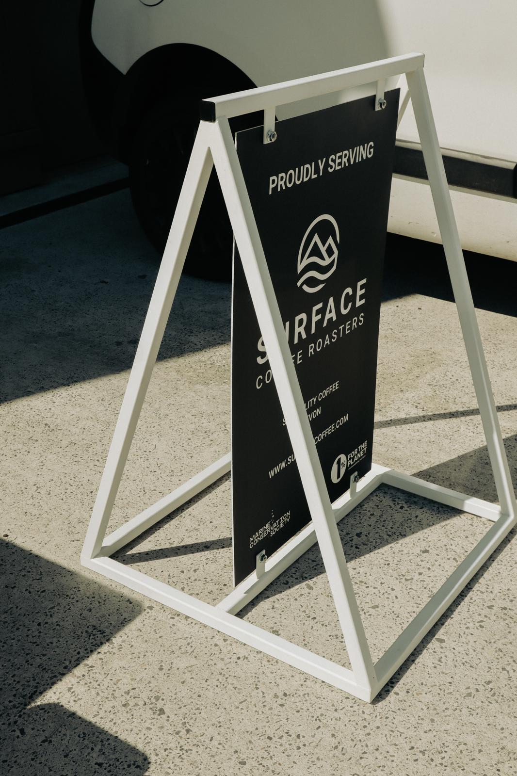 METAL A-FRAME SIGN